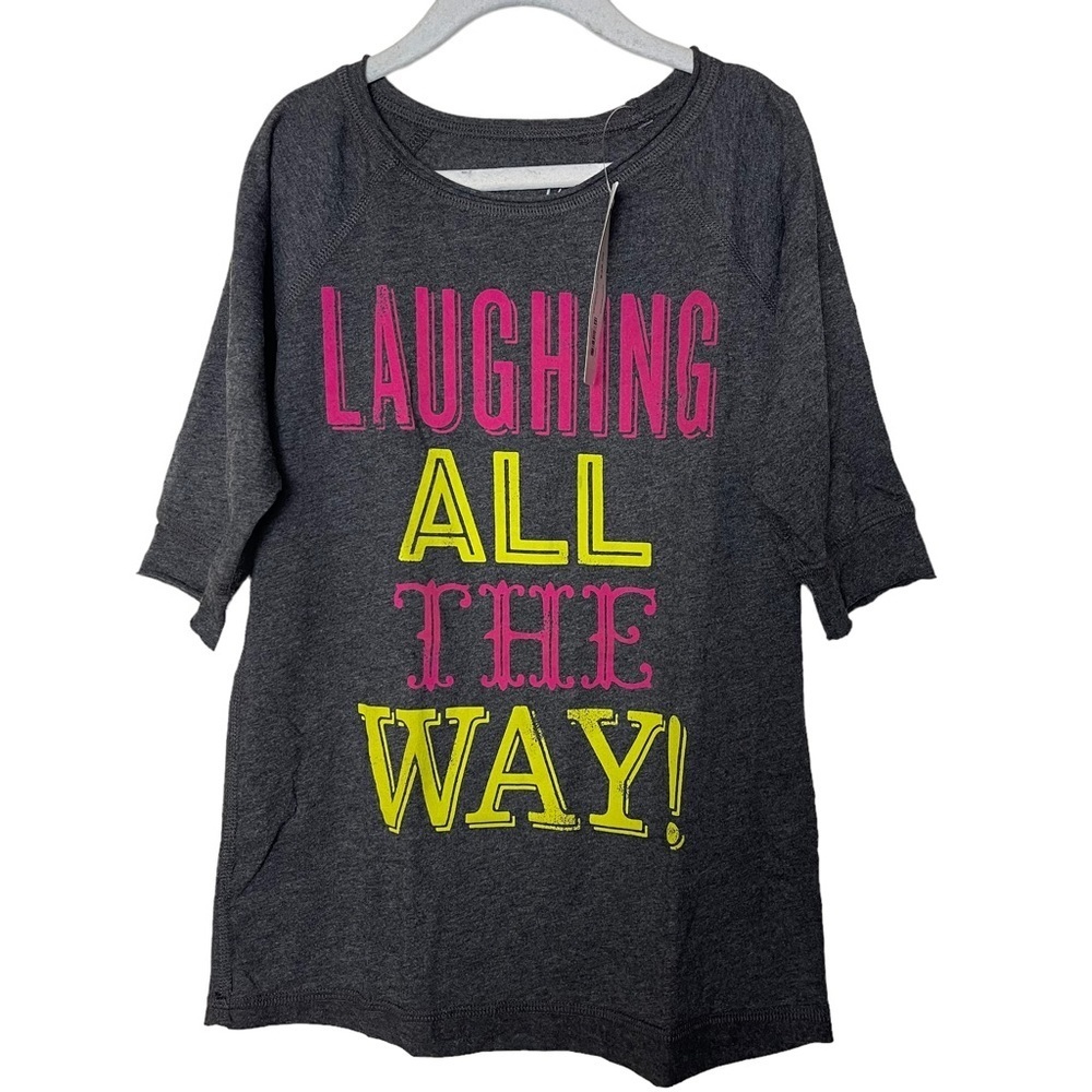 NWT Peek… Gray Jingle All The Way 1/2 Sleeve Kids Top Size XXL (12)